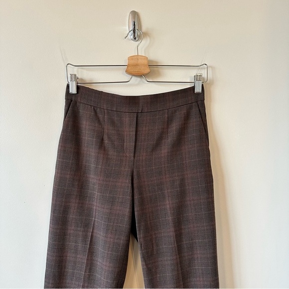 Aritzia- Babaton Conan Pant Deep Brown and Pink Plaid  (Size:4) - Picture 6 of 12